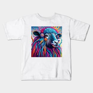 Psychedelic Sheep Kids T-Shirt